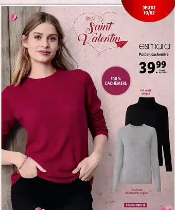 Lidl Pull en cachemire offre