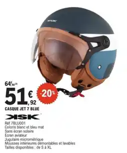 E.Leclerc L'Auto Xsk casque jet 7 blue offre