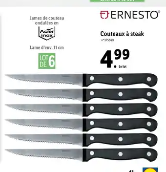 Lidl Couteaux à steak offre