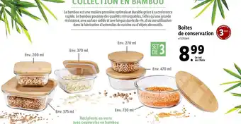 Lidl Boîtes de conservation offre