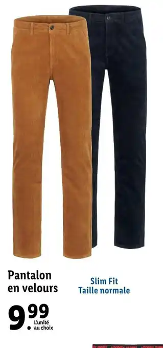 Lidl Pantalon en velours offre