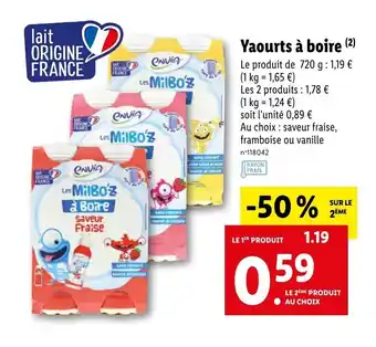 Lidl Yaourts à boire offre