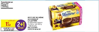 Intermarché Petit pot de crème au chocolat La Laitière offre