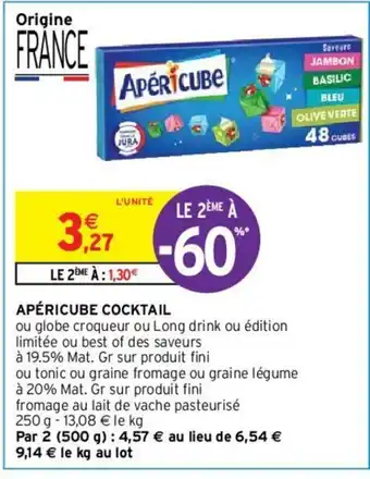 Intermarché Apéricube Cocktail offre
