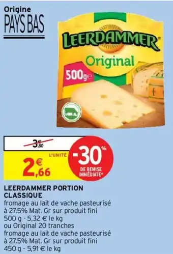 Intermarché Leerdammer portion Classique offre