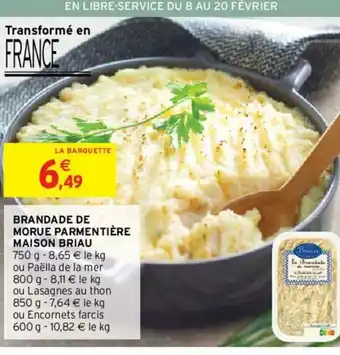 Intermarché Brandade de Morue Parmentière offre