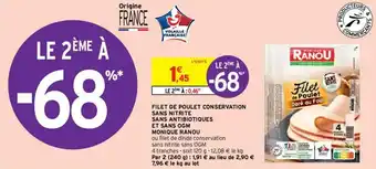 Intermarché Filet de Poulet Conservation offre