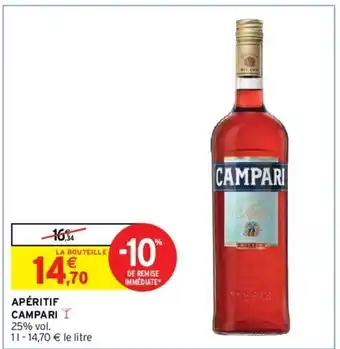 Intermarché Apéritif Campari offre