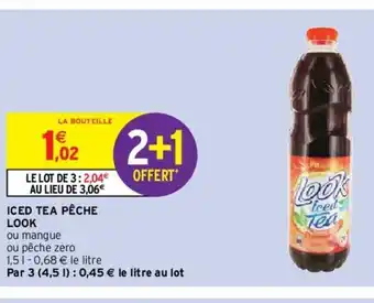 Intermarché Iced Tea Pêche offre