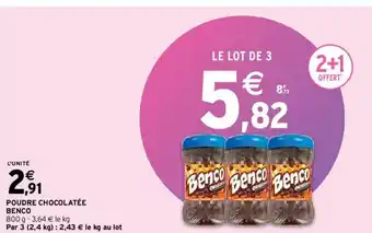 Intermarché Poudre Chocolatée offre