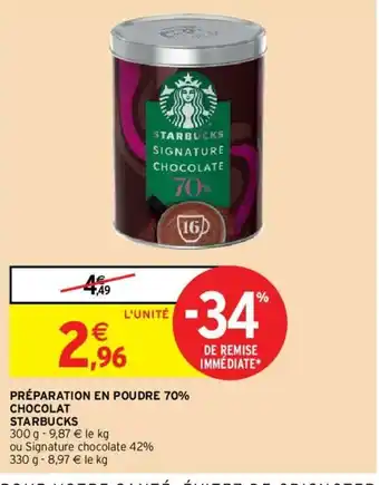 Intermarché Préparation En Poudre 70% offre