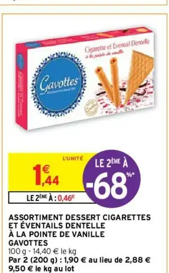 Intermarché Assortiment Dessert Cigarettes offre