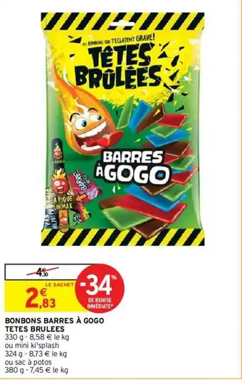 Intermarché Bonbons Barres à Gogo offre
