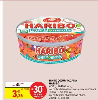 Intermarché Boite Cœur Tagada offre