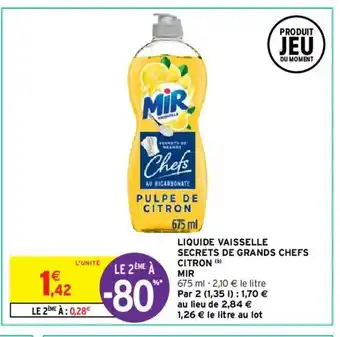 Intermarché Liquide Vaisselle offre