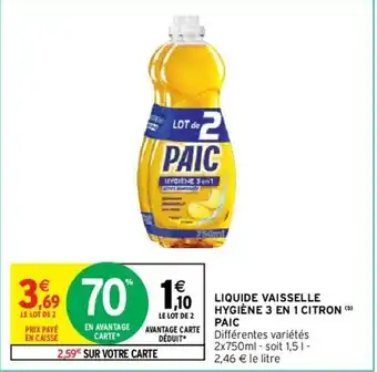 Intermarché Liquide Vaisselle offre