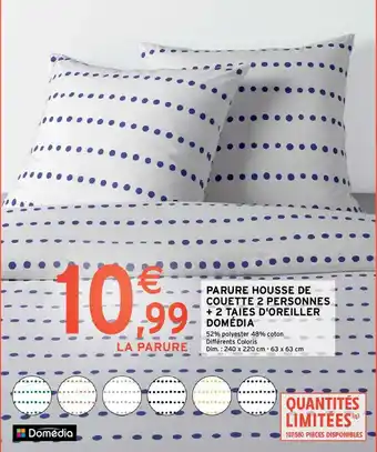 Intermarché Parure Housse de Couette 2 Personnes offre