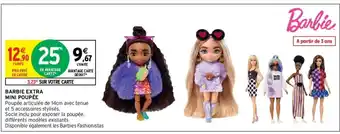 Intermarché Barbie Extra Mini Poupée offre