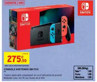 Intermarché Console Nintendo Switch offre