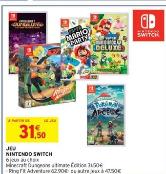 Intermarché Jeu Nintendo Switch offre