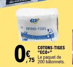 E.Leclerc Eco+ cotons-tiges offre