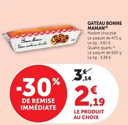 Bi1 Bonne Maman Gâteau marbré au chocolat offre
