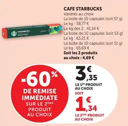 Bi1 STARBUCKS CAFE offre