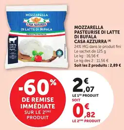 Bi1 CASA AZZURRA Mozzarella offre