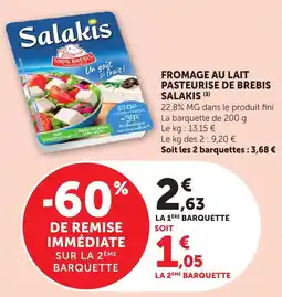 Bi1 Salakis FROMAGE AU LAIT PASTEURISE DE BREBIS offre