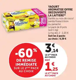 Bi1 La Laitière Yaourt aromatisé offre