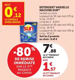 Bi1 SUN DETERGENT VAISSELLE MACHINE offre