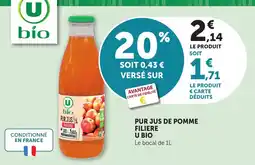 Bi1 U BIO Pur jus de pomme offre