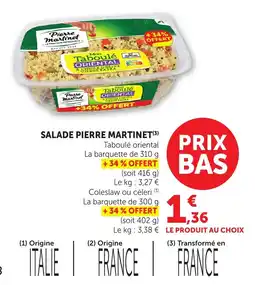 Bi1 Pierre Martinet Taboulé oriental offre