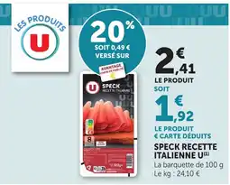 Bi1 Speck Recette Italienne offre
