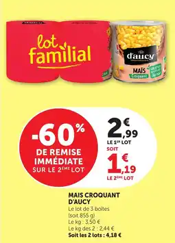 Bi1 D'aucy Maïs Croquant offre