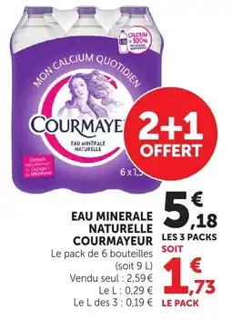 Bi1 Courmaye Eau minérale naturelle offre