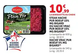 Bi1 BIGARD Steak haché pur boeuf 15% offre