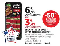 Bi1 Socopa Brochette de bœuf offre