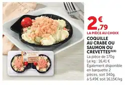 Bi1 COQUILLE FRACHEUR au Crabe offre