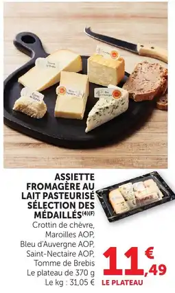 Bi1 ASSIETTE FROMAGÈRE AU LAIT PASTEURISÉ offre