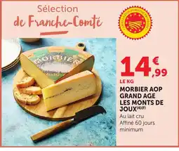 Bi1 Morbier AOP Grand Age Les Monts de Joux offre