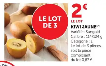 Bi1 KIWI JAUNE offre