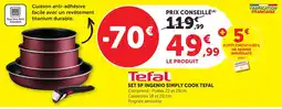 Bi1 Tefal SET 5P INGENIO SIMPLY COOK TEFAL offre
