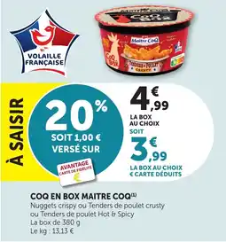 Maximarché Maitre Coq Coq en Box offre