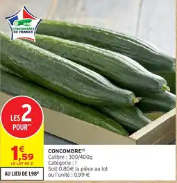 Intermarché CONCOMBRES DE FRANCE CONCOMBRE offre