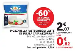 Maximarché CASA AZZURRA Mozzarella pasteurise di latte di bufala offre