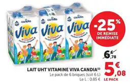 Maximarché CANDIA LAIT UHT VITAMINE VIVA offre