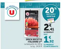Maximarché SPECK RECETTE ITALIENNE offre