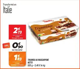 Netto Netto Tiramisu offre