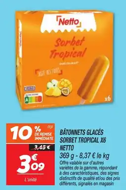 Netto Netto Sorbet Tropical offre